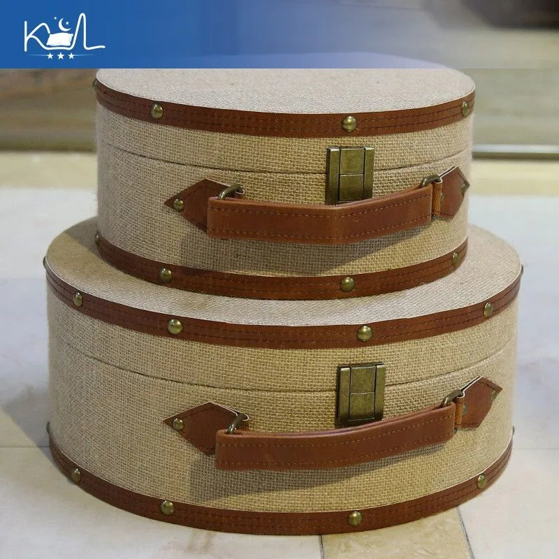 Leather Ornament Storage Box, Expandable Semicircular Hat Box for Portable Home Décor Storage - product view 4