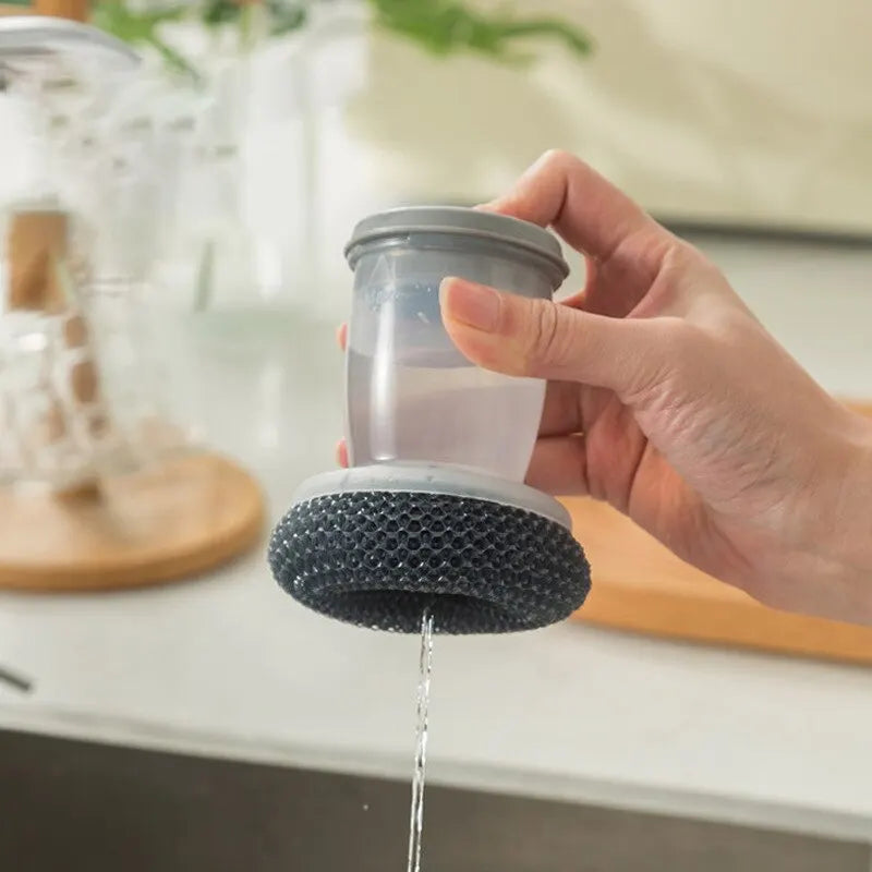 soap dispensing dish brush - product view 4
