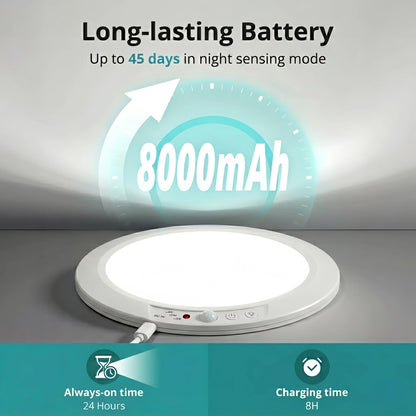 Rechargeable LED Ceiling Light, Dimmable Plastic Fixture, 12V Wireless Lamp for Bedroom, Bathroom, Corridor or Balcony - product view 6