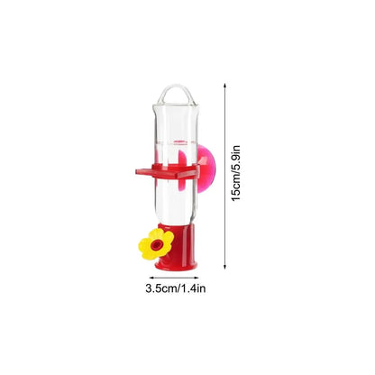 Window Hummingbird Feeder, Suction Cup Mount, Clear Viewing, Ant-Resistant Design for Indoor Birdwatching - product view 1