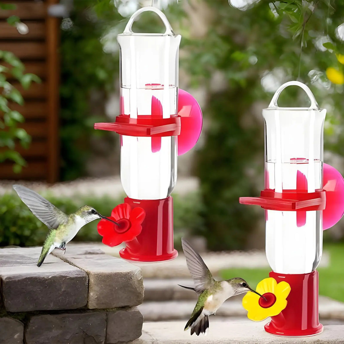 Window Hummingbird Feeder, Suction Cup Mount, Clear Viewing, Ant-Resistant Design for Indoor Birdwatching - product view 2
