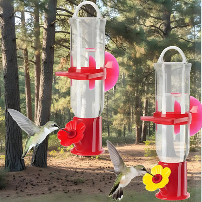 Window Hummingbird Feeder, Suction Cup Mount, Clear Viewing, Ant-Resistant Design for Indoor Birdwatching - product view 3