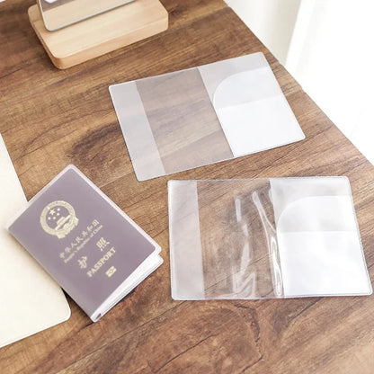 Passport Holder Cover, Transparent or Frosted Protective Travel Document Case, Waterproof 1-Piece Options - product view 4