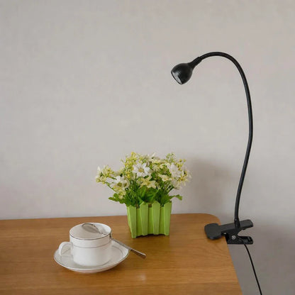 USB Clip-On Reading Lamp, Flexible Gooseneck, 5W DC Desk Light with Included Bulb for Laptop, Bed Headboard and Study - product view 1