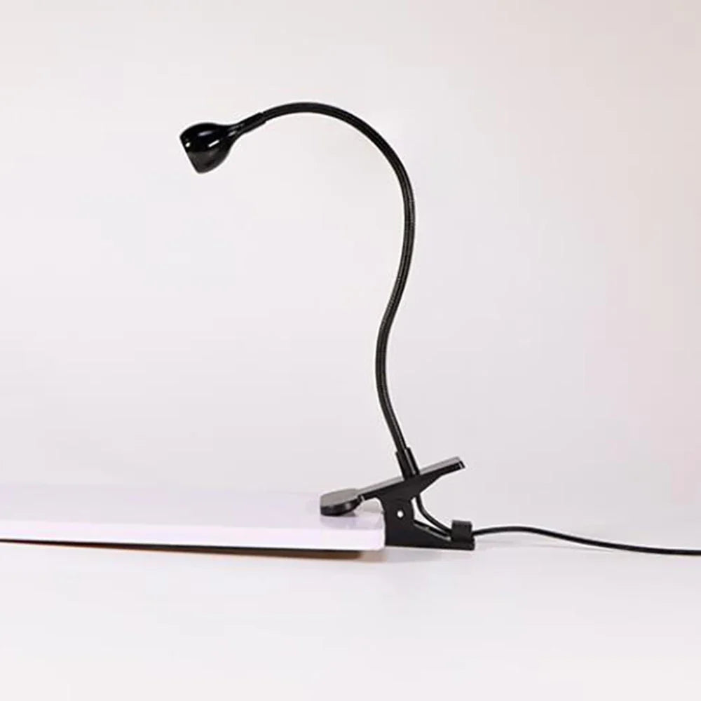 USB Clip-On Reading Lamp, Flexible Gooseneck, 5W DC Desk Light with Included Bulb for Laptop, Bed Headboard and Study - product view 4