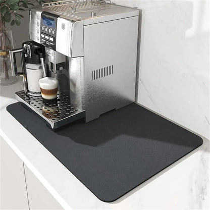 Quick-Dry PVC Bath Mat, Dark Gray Bathroom Floor Rug with Rubber Bottom, Water-Absorbent Shower Pad for Kitchen and Hallway - product view 5