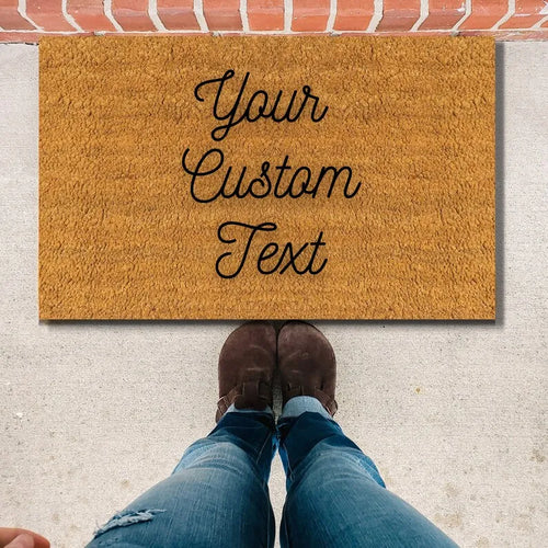Personalized Printed Anti-Slip Doormat, 40 x 60 cm Modern Door Mat for Hallway, Outdoor Entryway and Pet-Friendly Homes - product view 1