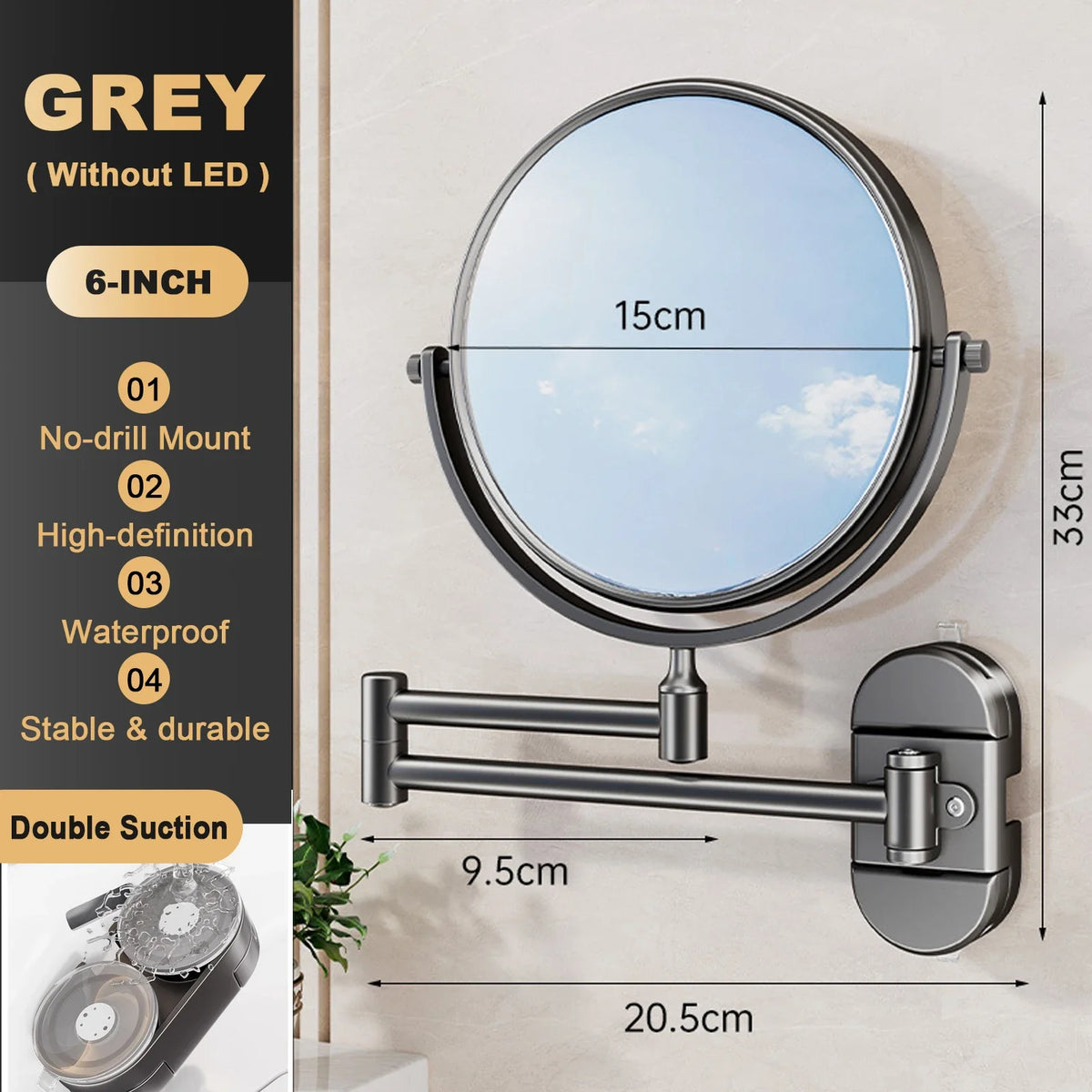 bathroom mirror - product view 1