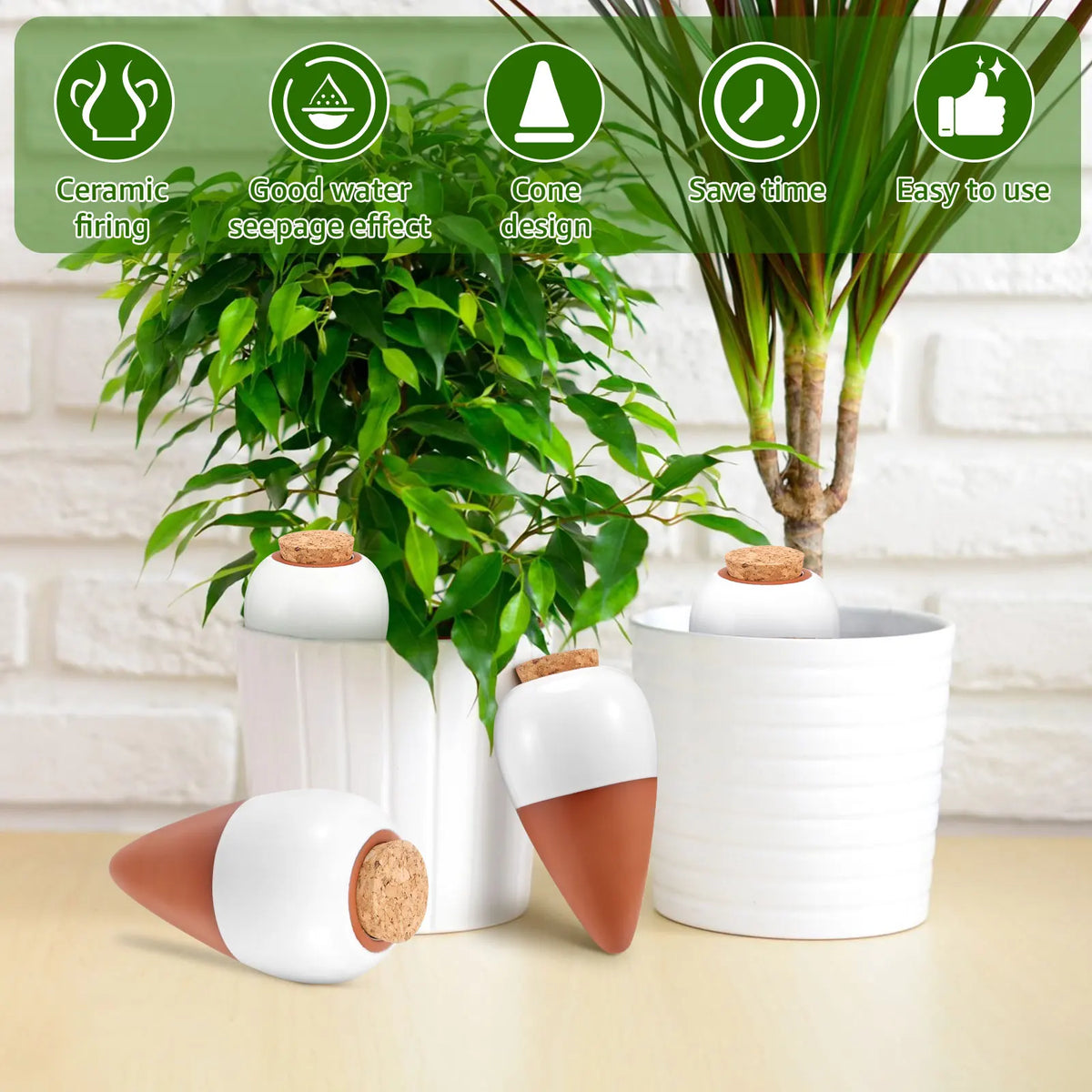 plant watering globes - product view 3