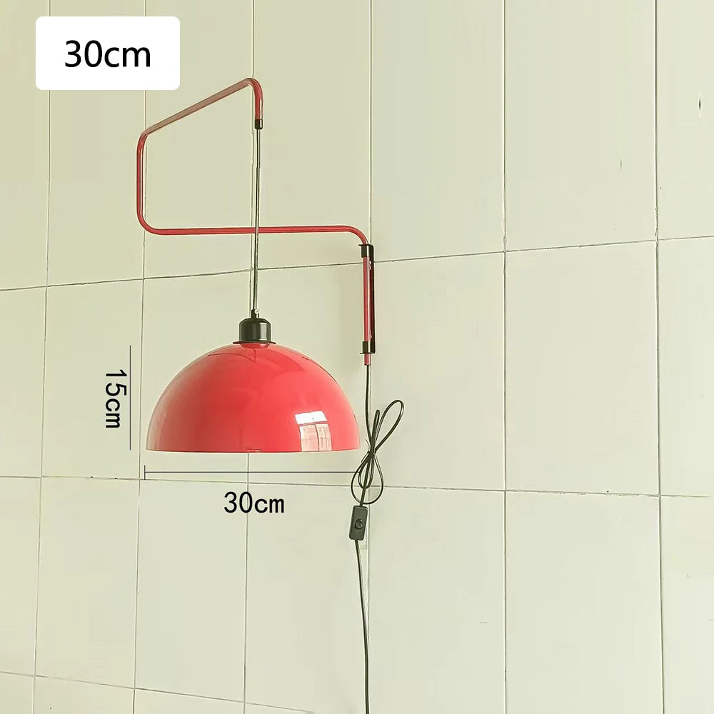 plug in swing arm sconce - product view 1