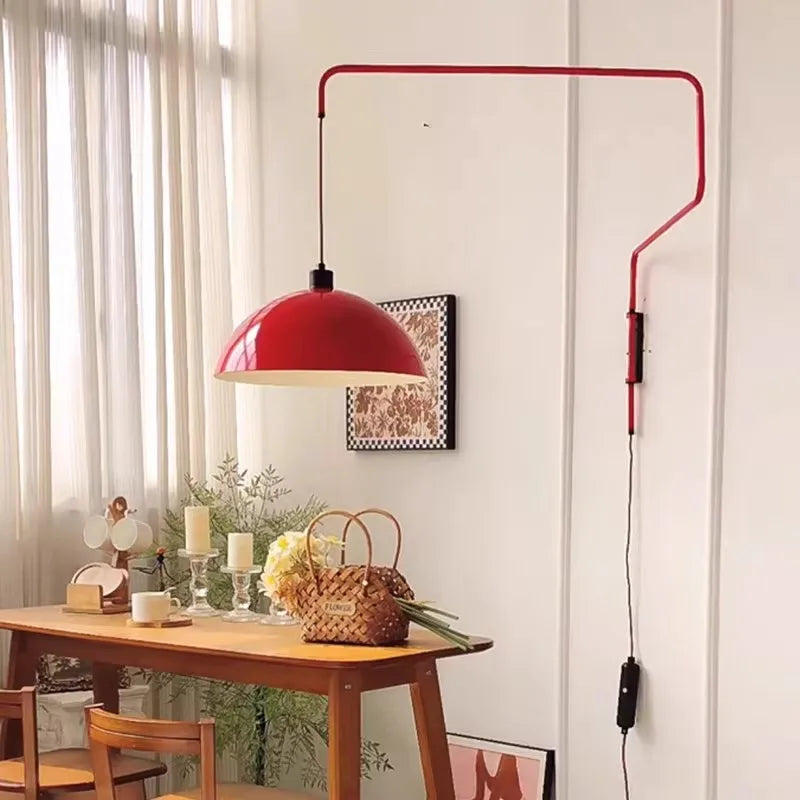 plug in swing arm sconce - product view 3