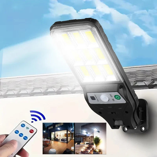 Solar Motion Lights, Outdoor ABS Garden Lamps with Push-Button Control, Dimmable Design and 2, 4 or 8-Piece Options - product view 1