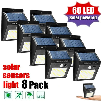 Solar Motion Lights, Outdoor ABS Garden Lamps with Push-Button Control, Dimmable Design and 2, 4 or 8-Piece Options - product view 5