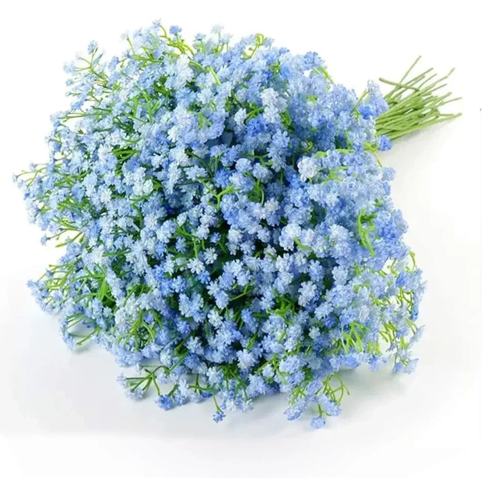 Artificial Baby's Breath Flowers, Polyester Filler Stems in 5 Colors, 24 or 48 Pieces for Bouquets and Wedding Decor - product view 5
