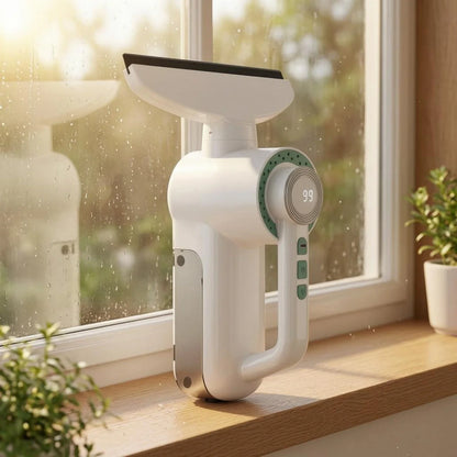 Cordless Window Vacuum Squeegee, Spray Cleaner with 2 Suction Levels, 3000 mAh Battery, 13 W, 30-Minute Runtime - product view 2