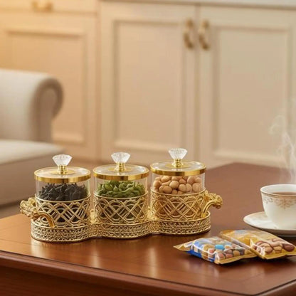 Airtight Cereal Container Set, Rectangular Plastic Food Storage Jars with Lids for Pantry Organization - product view 1