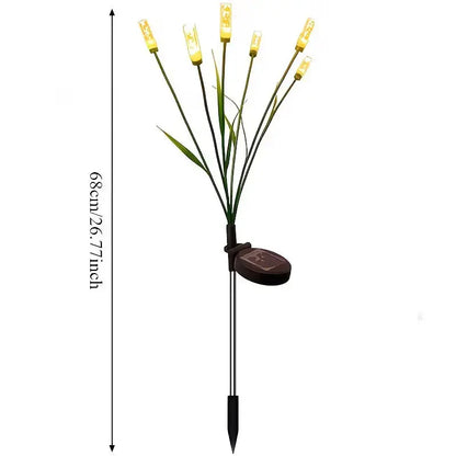 Solar Firefly Garden Lights, Warm White LED Reeds with Flexible ABS Stems, Landscape Lighting for Paths and Patios - product view 1