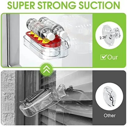 Window Mount Hummingbird Feeder, 4-Port Transparent Plastic Bird Feeder with 2 Suction Cups for Garden and Yard Windows - product view 5