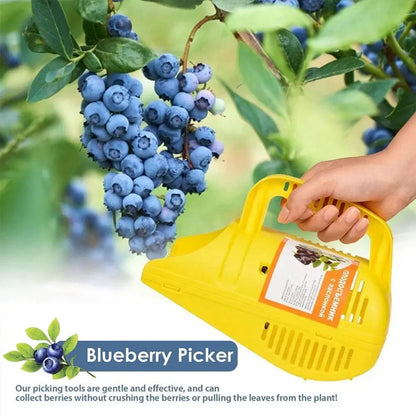 Blueberry Harvest Basket, Lightweight PP Berry Picker with Gentle Comb, Anti-Spill Baffle and Ventilated Design, Yellow, 14 x 22 x 17 cm - product view 4