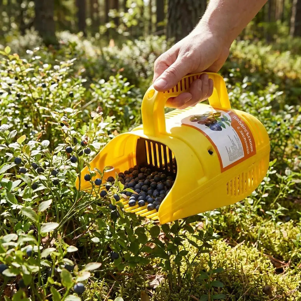 Blueberry Harvest Basket, Lightweight PP Berry Picker with Gentle Comb, Anti-Spill Baffle and Ventilated Design, Yellow, 14 x 22 x 17 cm - product view 5