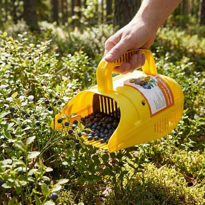 Blueberry Harvest Basket, Lightweight PP Berry Picker with Gentle Comb, Anti-Spill Baffle and Ventilated Design, Yellow, 14 x 22 x 17 cm - product view 5
