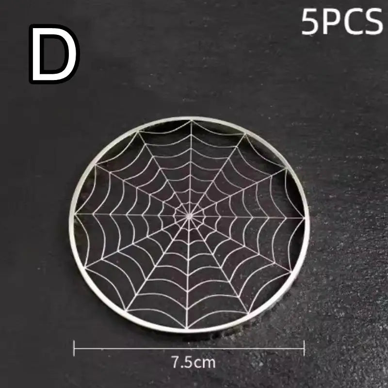 Stainless Steel Mosquito Coil Incense Holder, Fireproof Round Burner Box with Lid, 5-Pack for Outdoor Bug-Repelling Use - product view 4