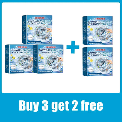 Washing Machine Cleaner Tablets, Effervescent Deep-Clean Formula for Odors, Dirt and Residue, Suitable for Top- and Front-Load Models - product view 3