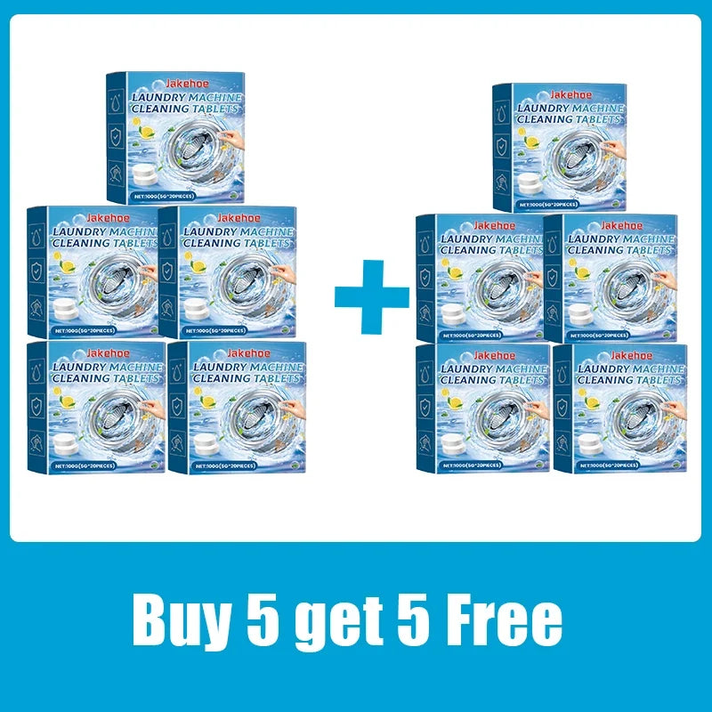 Washing Machine Cleaner Tablets, Effervescent Deep-Clean Formula for Odors, Dirt and Residue, Suitable for Top- and Front-Load Models - product view 4