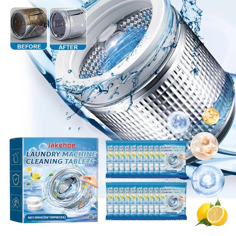 Washing Machine Cleaner Tablets, Effervescent Deep-Clean Formula for Odors, Dirt and Residue, Suitable for Top- and Front-Load Models - product view 5