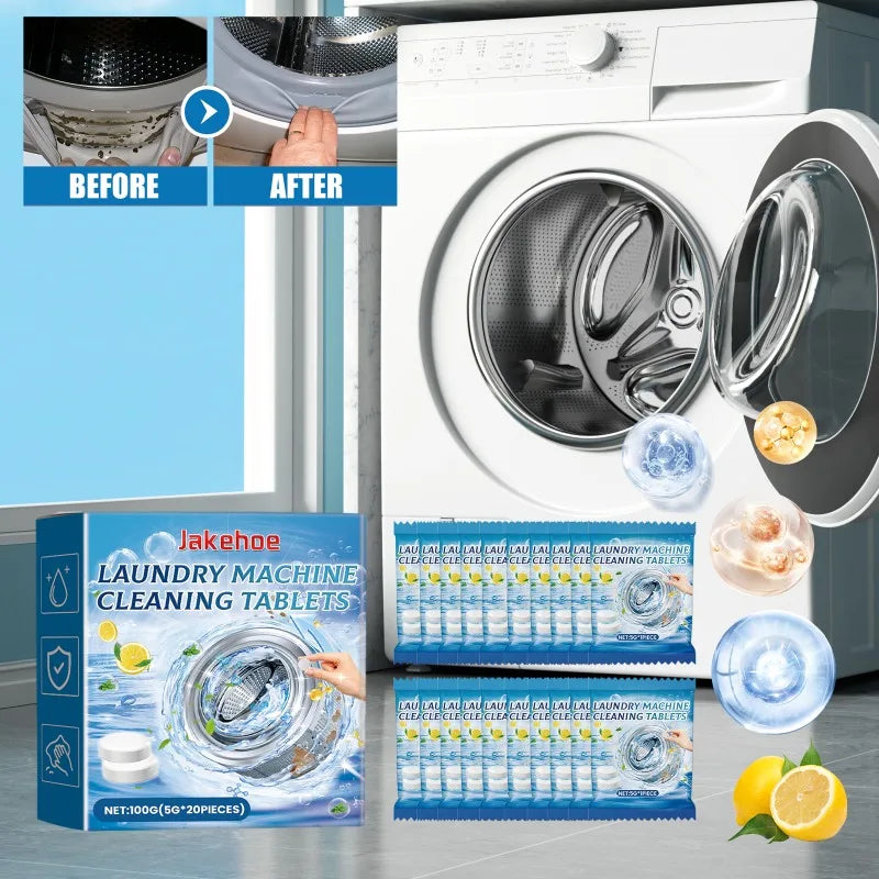 Washing Machine Cleaner Tablets, Effervescent Deep-Clean Formula for Odors, Dirt and Residue, Suitable for Top- and Front-Load Models - product view 6