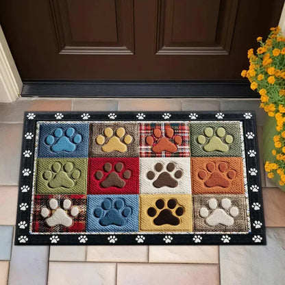 Printed Polyester Doormat, Wrinkle-Resistant Machine-Made Floor Mat in Four Designs, Multiple Sizes for Outdoor Entryways - product view 3
