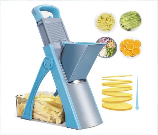 Manual Vegetable Cutter, Adjustable Mandoline Slicer, Shredder and Grater for Potatoes, Carrots and Cucumbers - product view 1