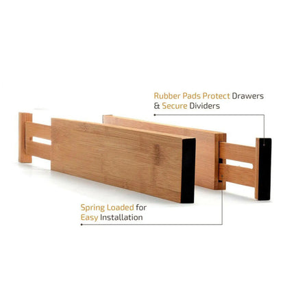 Plastic Drawer Divider Organizer, 43cm or 56cm Options, Storage Partition for Kitchen, Closet, Bathroom and Office Drawers - product view 3