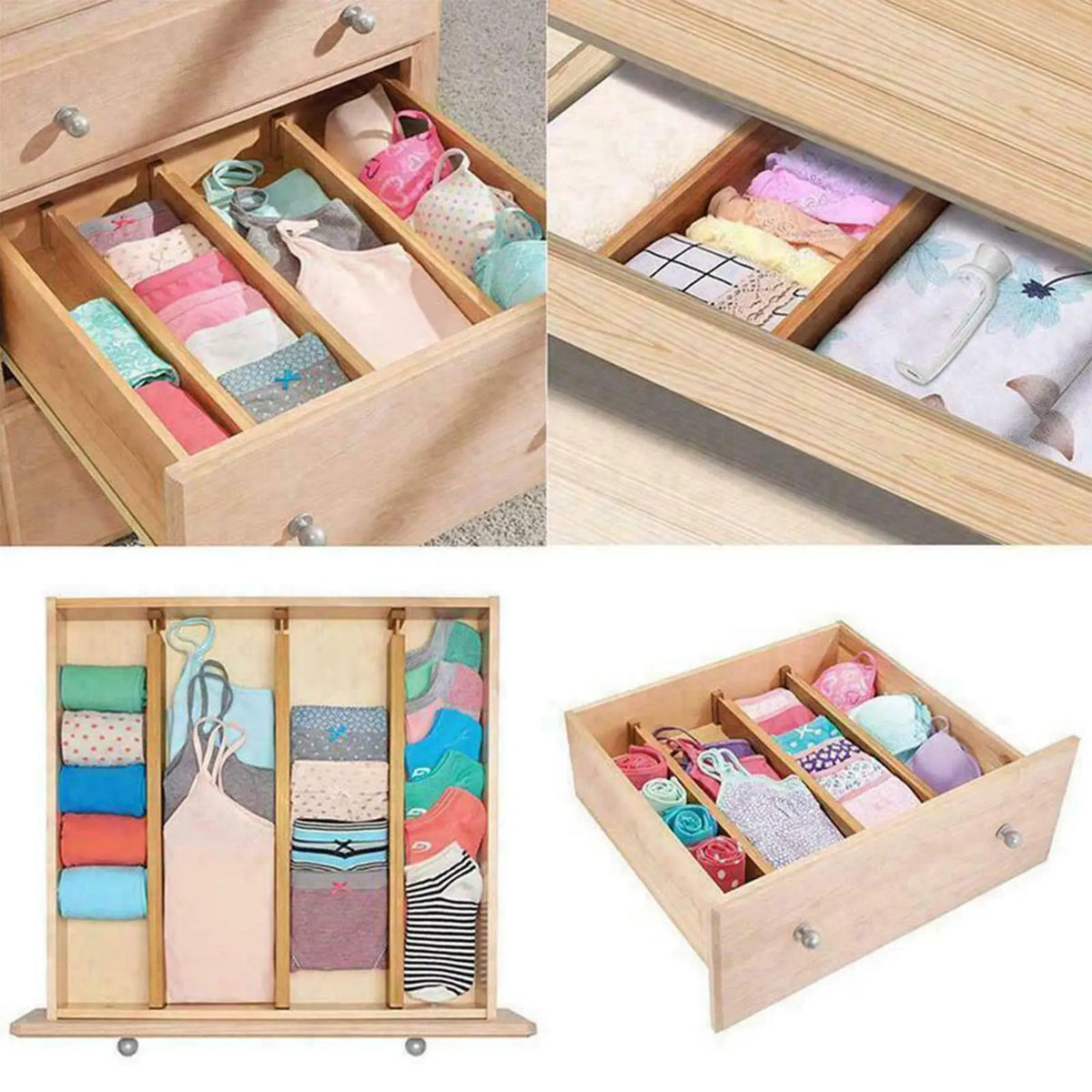 bamboo drawer organizer - product view 5