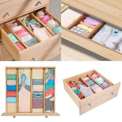 Plastic Drawer Divider Organizer, 43cm or 56cm Options, Storage Partition for Kitchen, Closet, Bathroom and Office Drawers - product view 5
