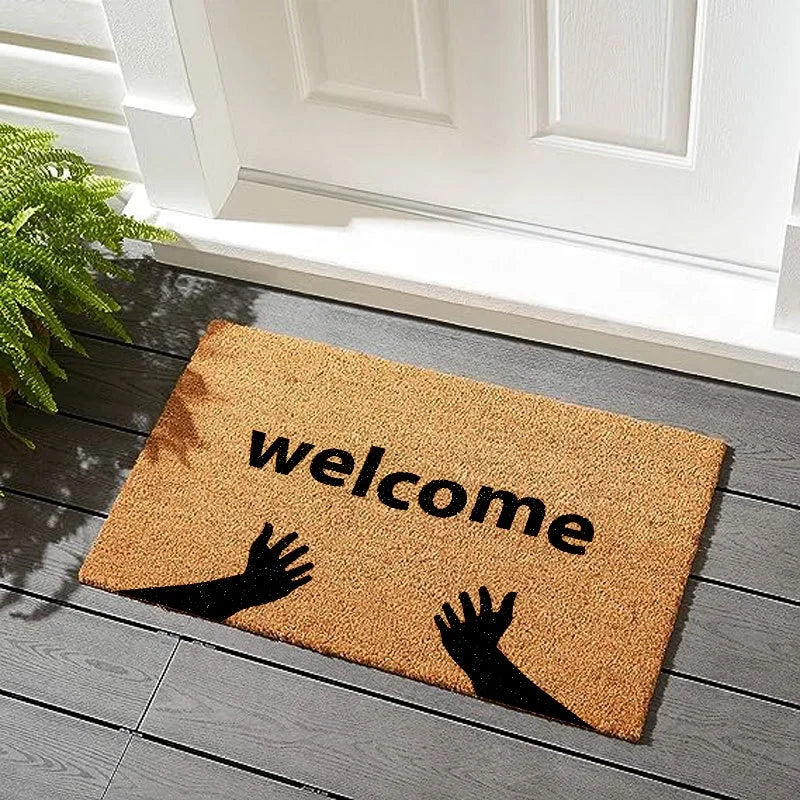 Printed Polyester Doormat, Wrinkle-Resistant Machine-Made Floor Mat in Four Designs, Multiple Sizes for Indoor or Outdoor Use - product view 4