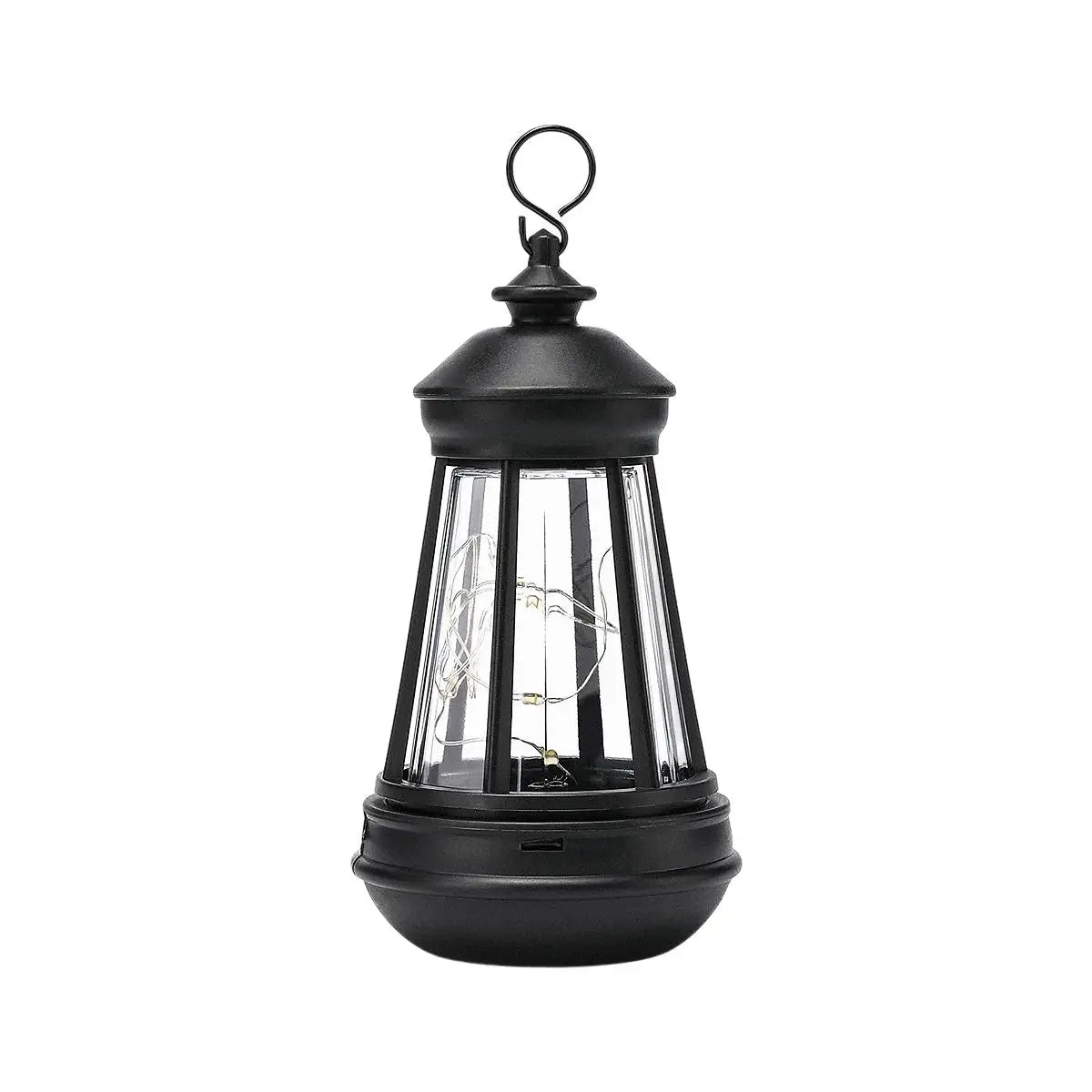 Solar Fence Lights, Warm White Waterproof LED Lanterns, 300 mAh Battery, Light Sensor and Switch for Garden Décor - product view 2
