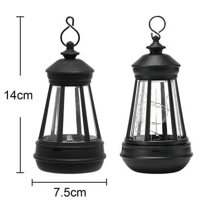 Solar Fence Lights, Warm White Waterproof LED Lanterns, 300 mAh Battery, Light Sensor and Switch for Garden Décor - product view 4