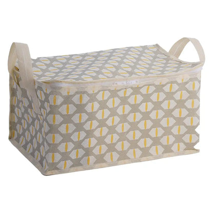 Quilt Storage Bag, Large Non-Woven Blanket Organizer with Zipper and Carrying Handle, Stackable Sizes for Home or Travel - product view 1