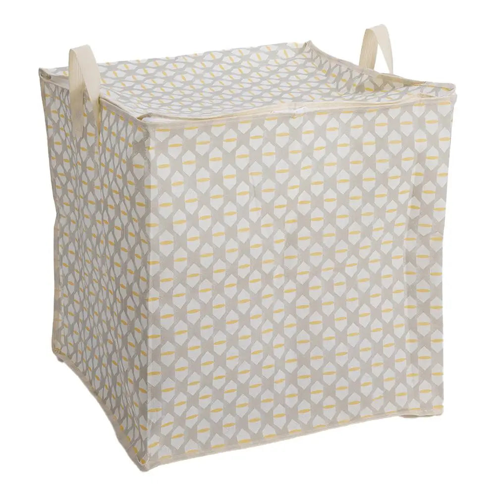 Quilt Storage Bag, Large Non-Woven Blanket Organizer with Zipper and Carrying Handle, Stackable Sizes for Home or Travel - product view 2