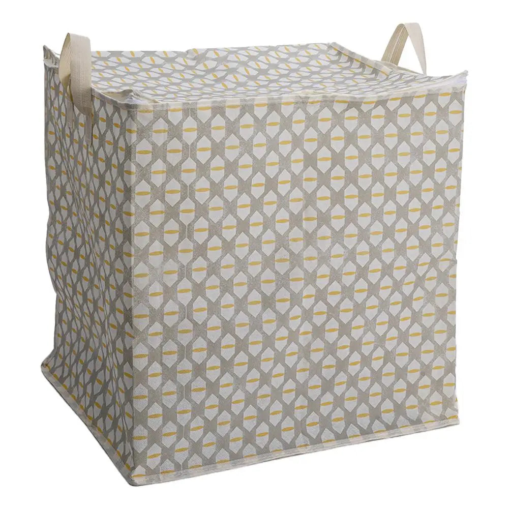 Quilt Storage Bag, Large Non-Woven Blanket Organizer with Zipper and Carrying Handle, Stackable Sizes for Home or Travel - product view 3