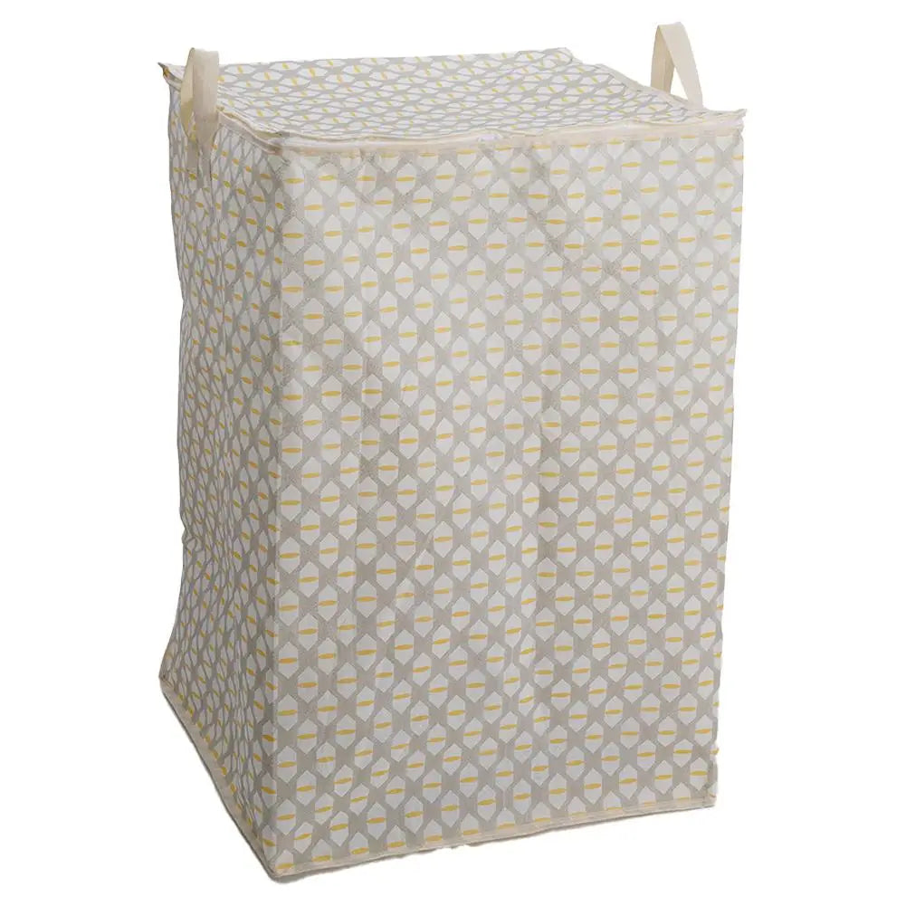 Quilt Storage Bag, Large Non-Woven Blanket Organizer with Zipper and Carrying Handle, Stackable Sizes for Home or Travel - product view 5