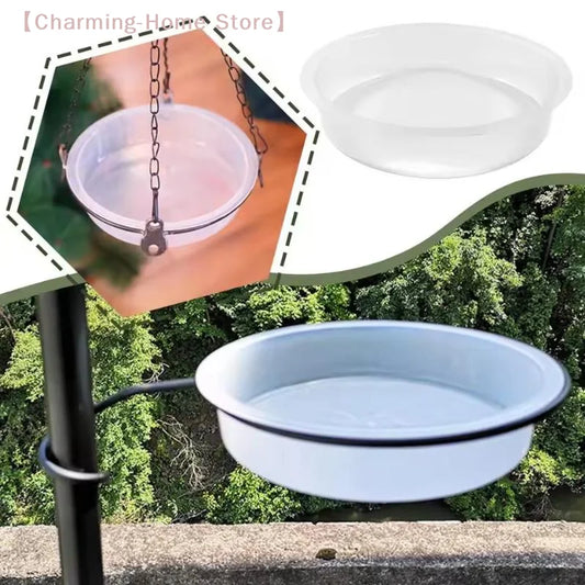 Transparent Window-Mount Bird Feeder, Circular Plastic Seed Bowl for Indoor and Outdoor Garden Bird Watching - product view 1