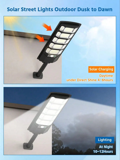 Solar Flood Light, Remote-Controlled Dimmable LED Security Lamp with 12,000mAh Battery for Driveways, Yards and Gardens - product view 5