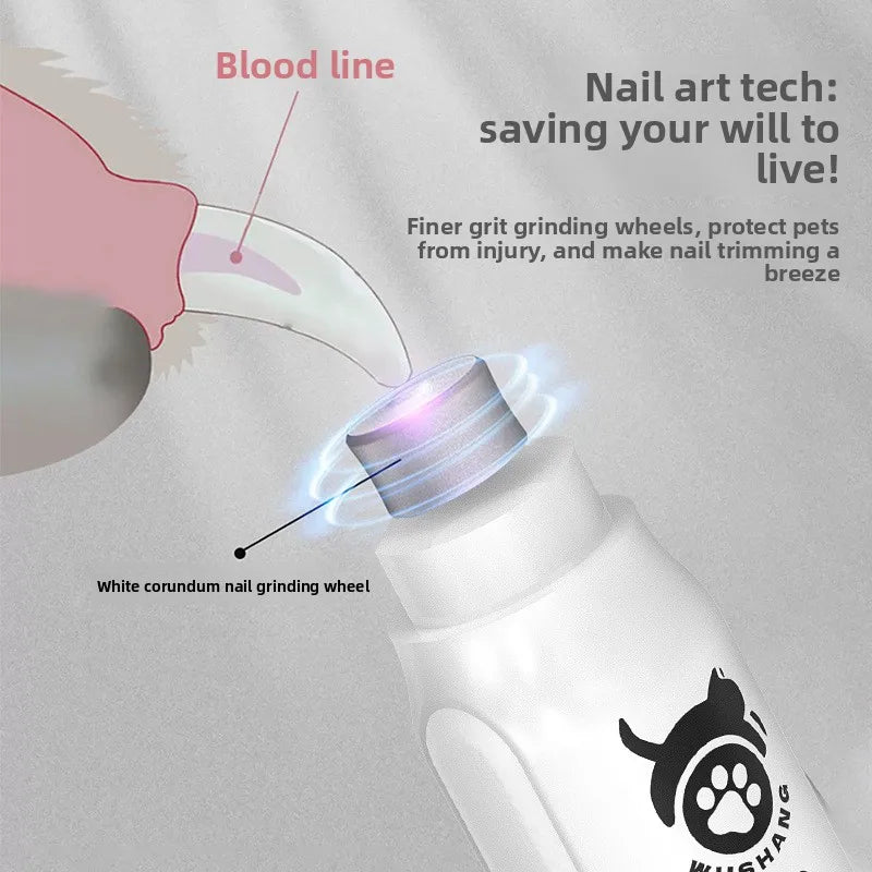 rechargeable pet nail grinder - product view 4