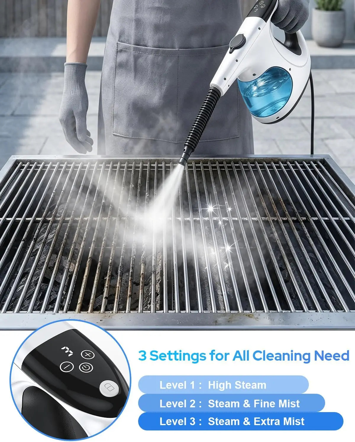 handheld steam cleaner - product view 4