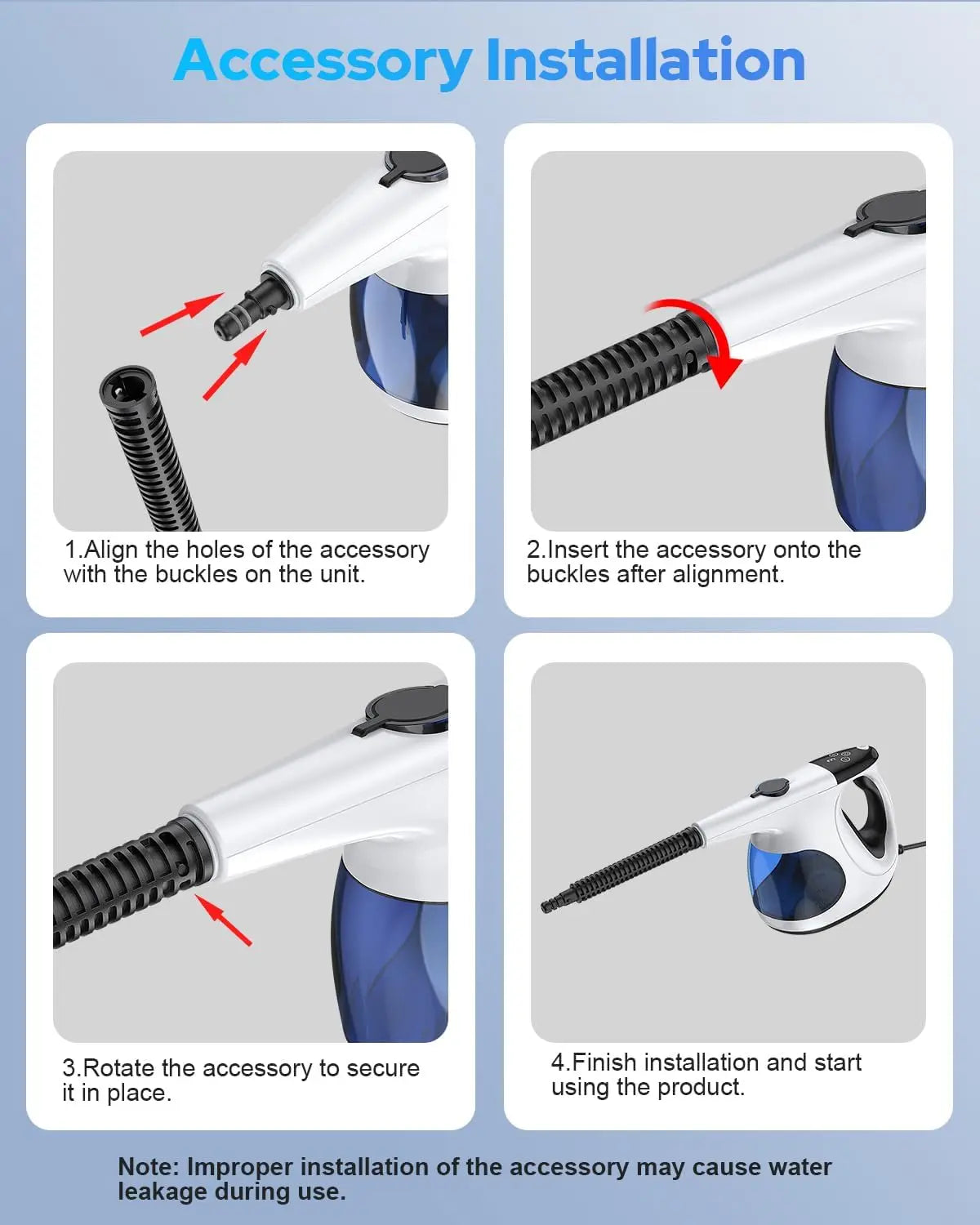 handheld steam cleaner - product view 6