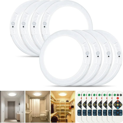Rechargeable Motion Sensor Ceiling Light with Remote, Dimmable Wireless Magnetic Design, 10000mAh, 3000K 4000K 6000K - product view 2
