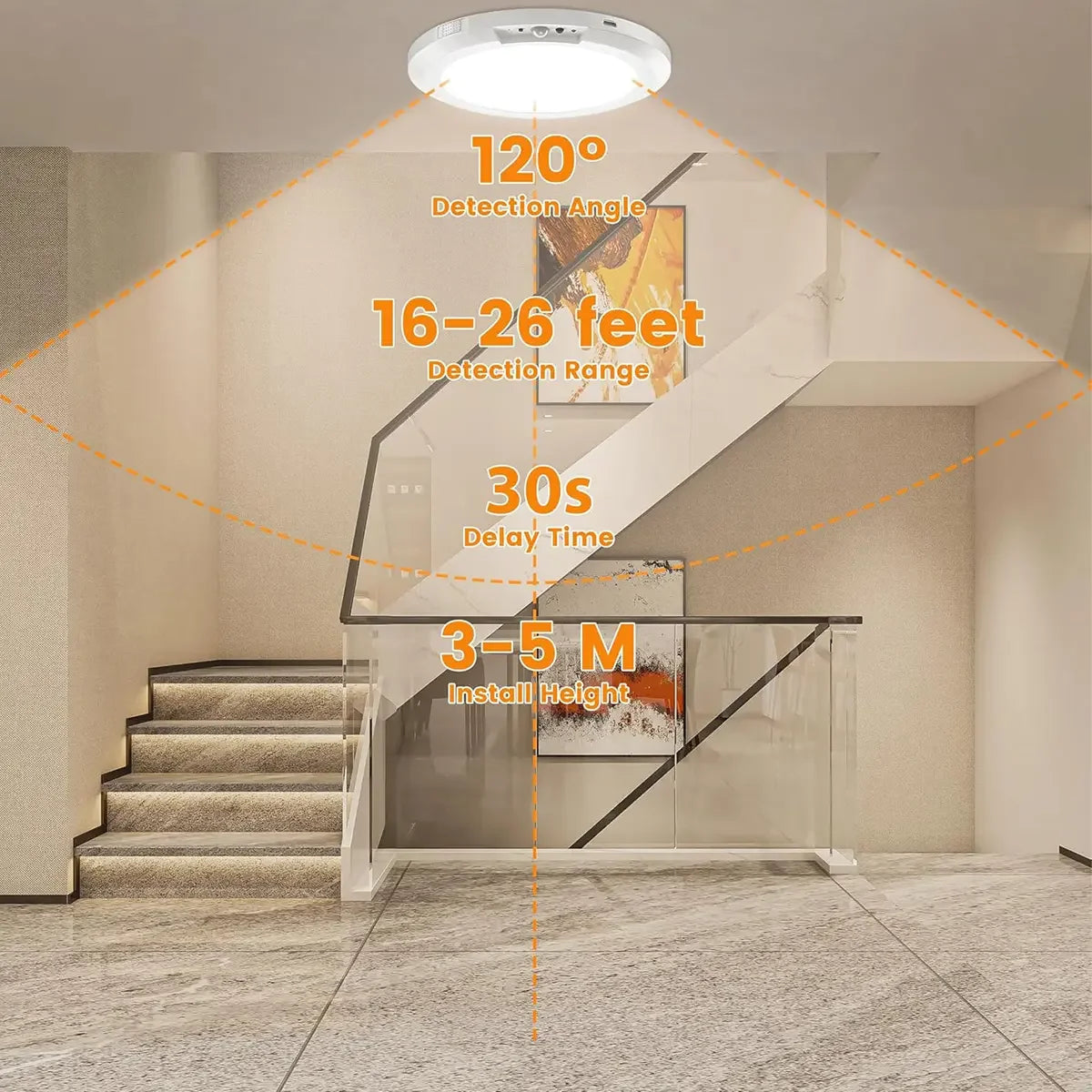 outdoor ceiling light - product view 6