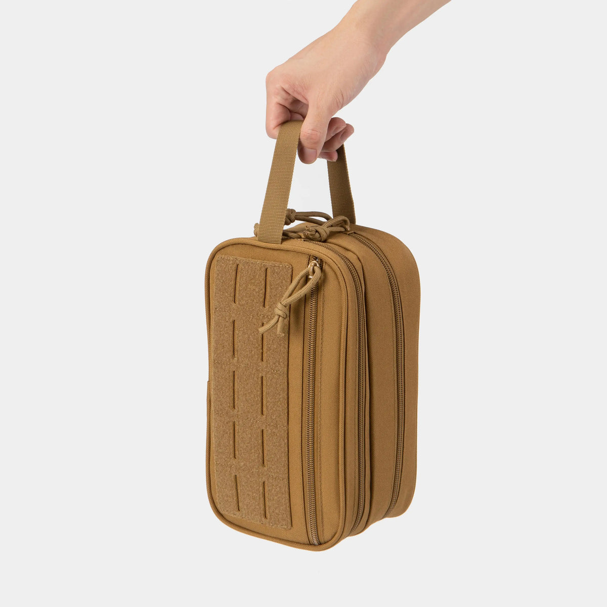 Hanging Toiletry Bag, Multi-Compartment Travel Cosmetic Organizer with Casual Solid Design for Men and Women - product view 5